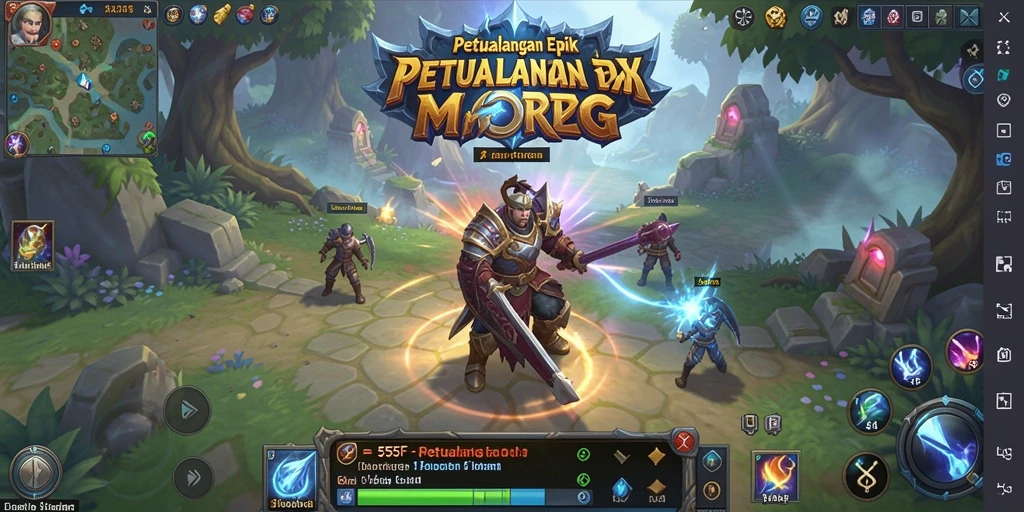 Menampilkan gameplay seru dan aksi mendebarkan di dunia MMORPG.