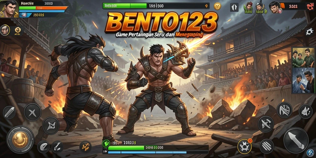 Tangkapan layar BENTO123 menampilkan aksi pertarungan yang mendebarkan.