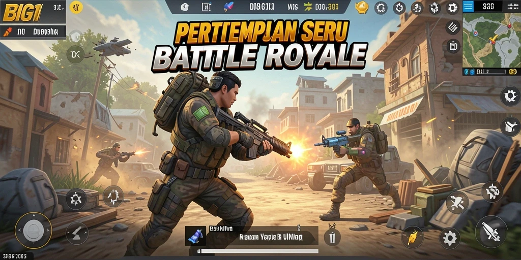 Tampilan seru gameplay BUL11 Battle Royale yang memberikan pengalaman pertarungan unik.
