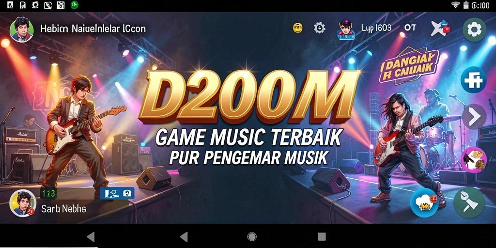 Tampilan gameplay D200M yang seru dan interaktif.