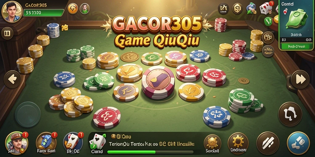 Tampilan gameplay QiuQiu yang seru dan penuh strategi.