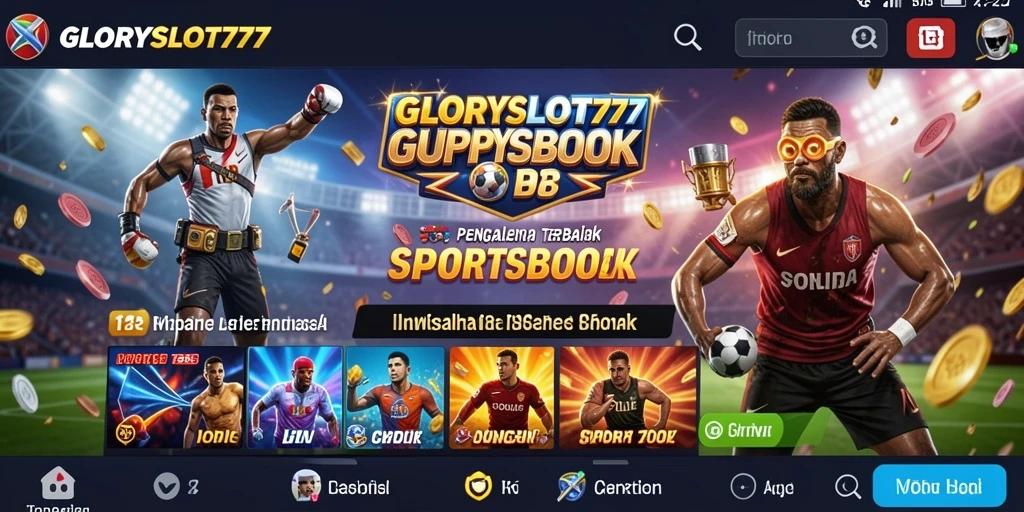 Tampilan gameplay GLORYSLOT777 menunjukkan pengalaman taruhan olahraga yang seru.
