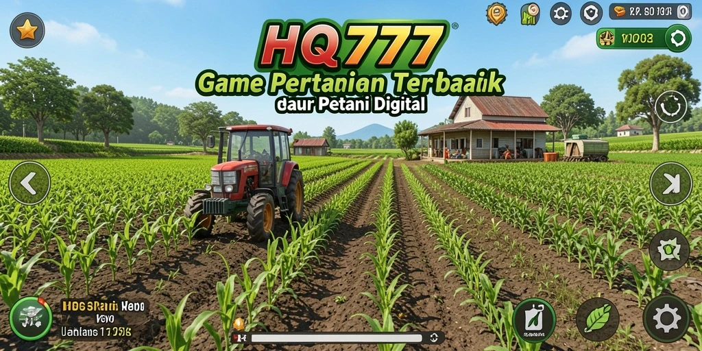 Tangkapan layar menunjukkan pengalaman gameplay menarik dalam bertani di HQ777.