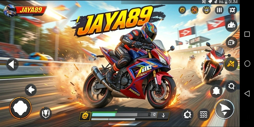Gameplay menegangkan balap motor di JAYA89.