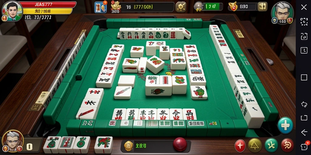 Screenshot JELAS777 menampilkan gameplay Mahjong yang seru dan penuh warna.