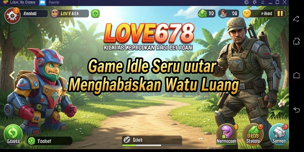 Tampilan gameplay LOVE678 yang menarik dan interaktif saat mengelola karakter.