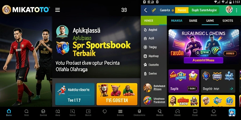 Tampilan gameplay MIKATOTO dengan fitur taruhan olahraga yang menarik.