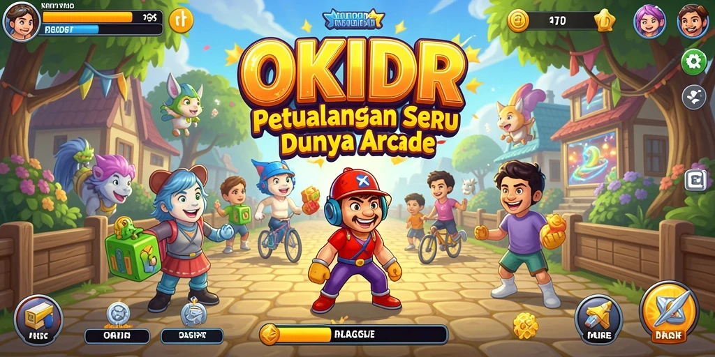 Screenshot gameplay OKIDR yang menampilkan aksi seru dalam game Arcade.