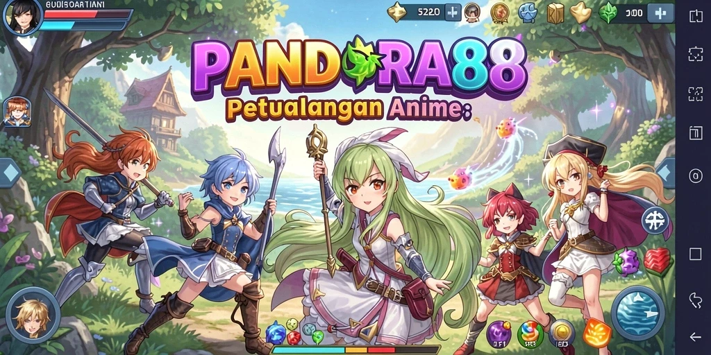Tampilan gameplay yang menarik dan penuh warna dari PANDORA88.