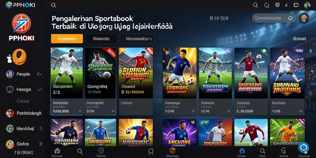 Screenshot PPHOKI menampilkan tampilan sportsbook yang menarik dan interaktif.
