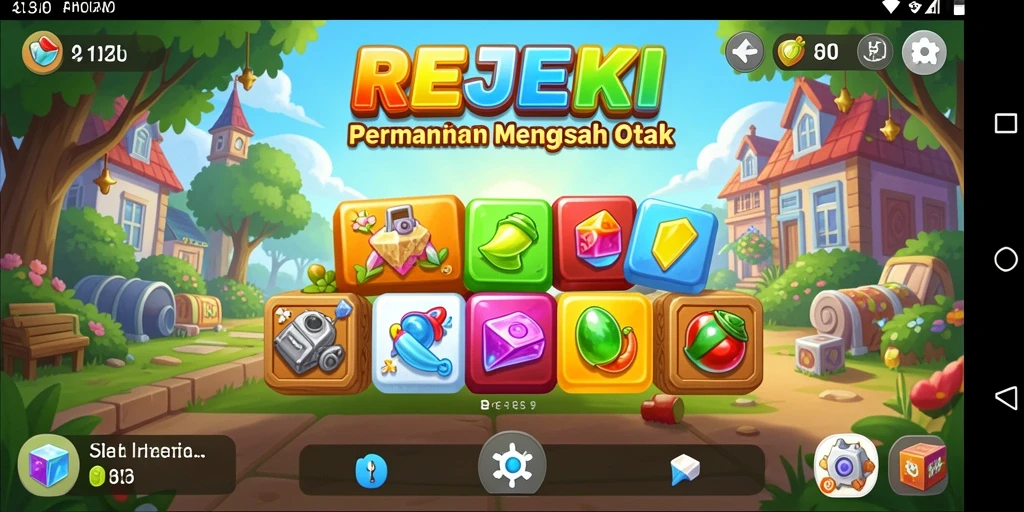 Screenshot gameplay <strong>REJEKI</strong> menampilkan teka-teki yang menantang.