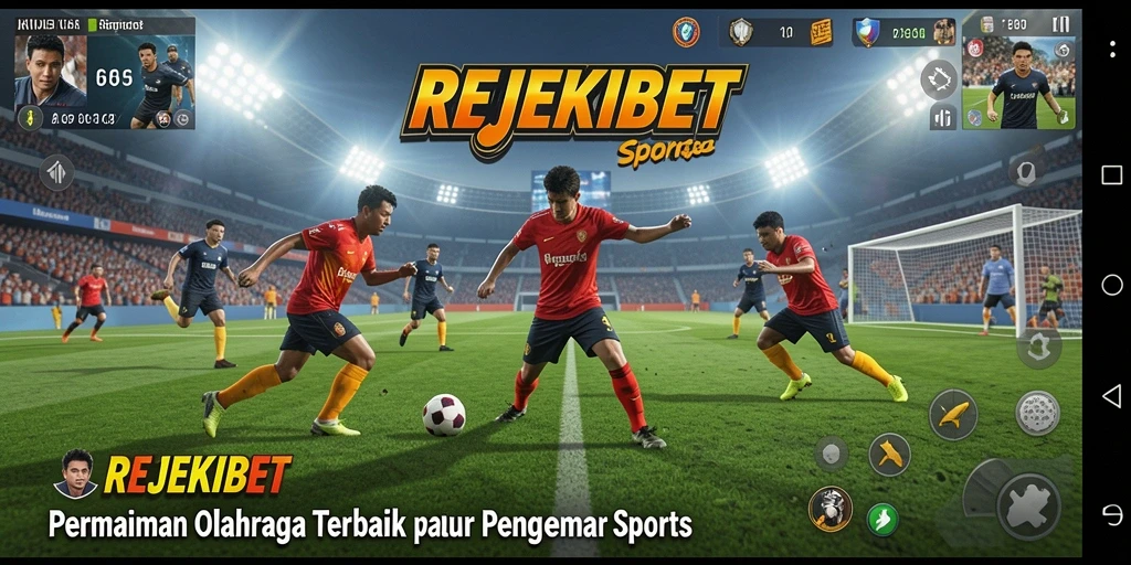 Screenshot gameplay REJEKIBET menampilkan aksi seru dalam olahraga.