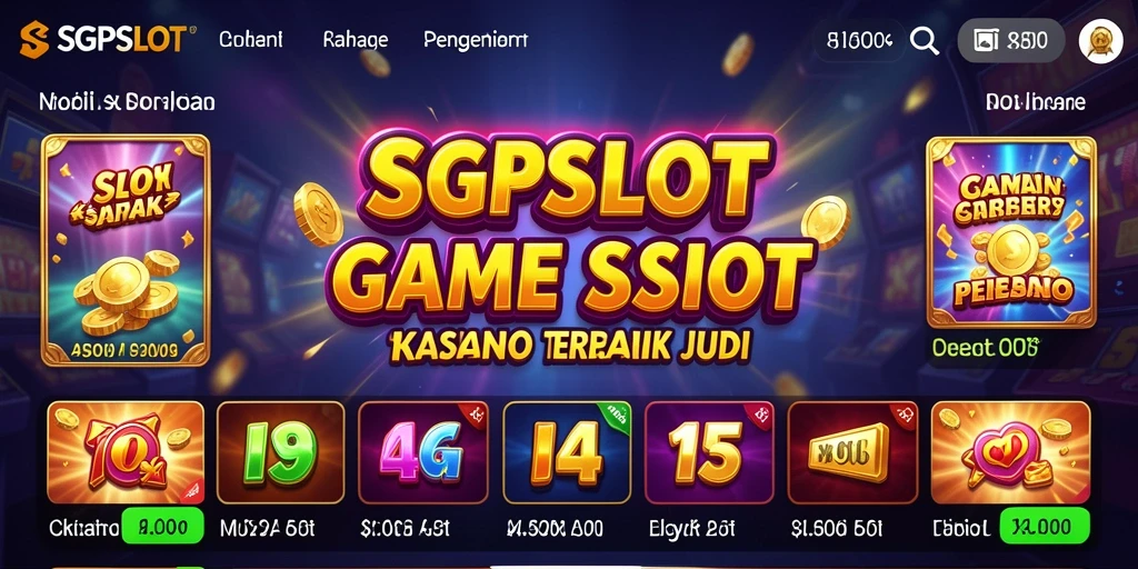 Tampilan menarik dari gameplay SGPSLOT yang mendebarkan.