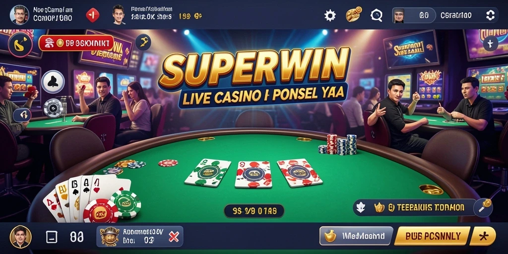 Tampilan permainan Live Casino yang menarik dan interaktif.