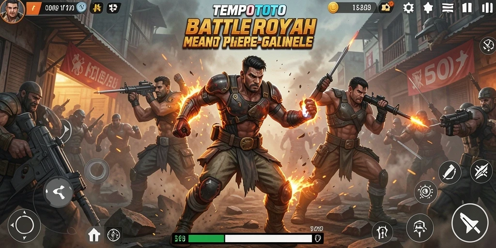 Gameplay menegangkan dalam TEMPOTOTO dengan pertempuran seru.