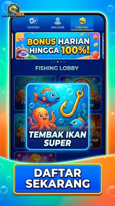 Tampilan antarmuka aplikasi mega388 yang ramah pengguna.